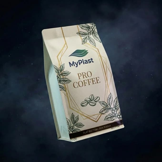 MyPlast Flat Bottom Coffee Packaging - Premium Box Pouch
