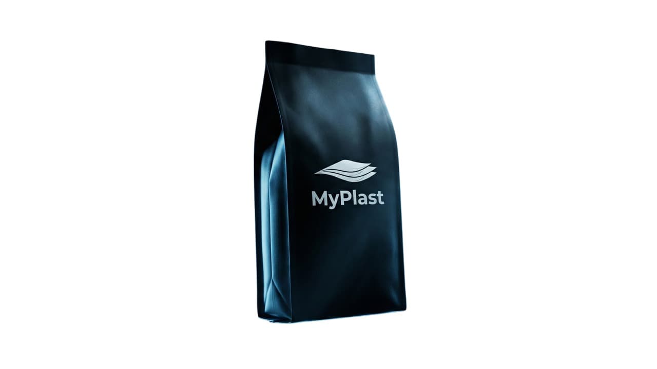 Flat bottom packaging - clear body