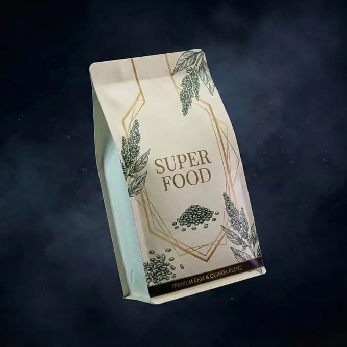 MyPlast Flat Bottom Superfood Packaging - Health Food