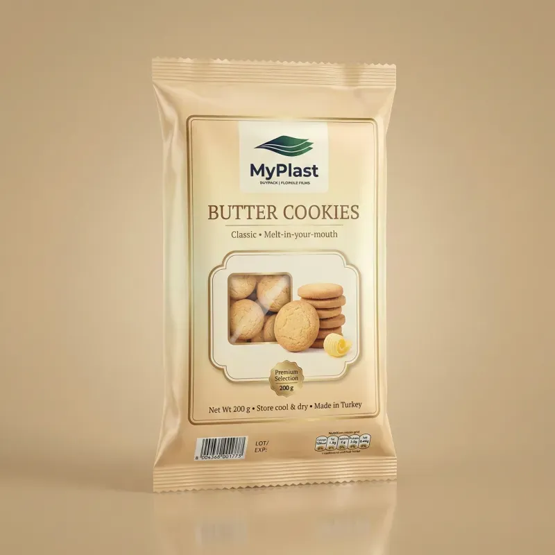 Biscuits flexible packaging example - MyPlast