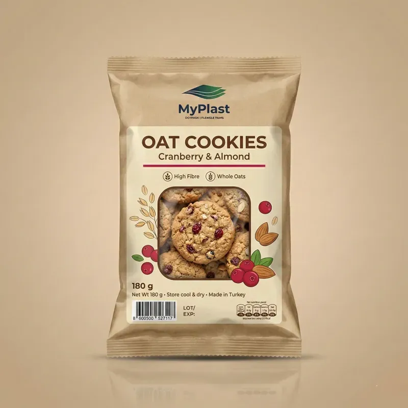 Biscuits flexible packaging example - MyPlast